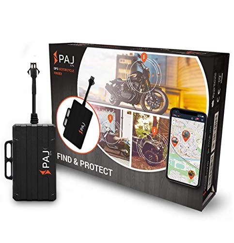 PAJ GPS Motorcycle Finder - conexión Directa a batería (9-75V) - Localizador GPS para Motos, quads y más vehículos- protección antirrobo- Rastreador GPS en Tiempo Real- Marca Alemana