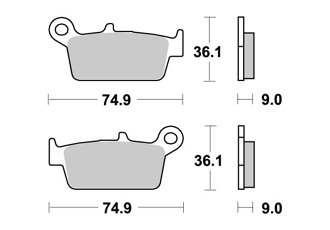 PASTILLAS DE FRENO DELANTERO AP RACING KYMCO SCOUT 50 1996