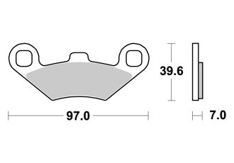 PASTILLAS DE FRENO DELANTERO AP RACING LINHAI MUDDY 300 2008