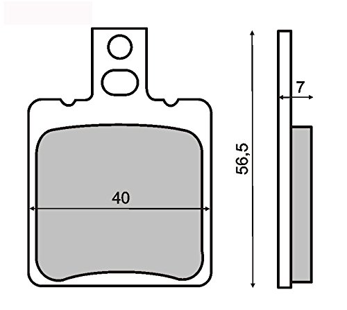 pastillas de freno Organica delantero compatible con KTM Gs 500 K4 Enduro 500 1983-1983