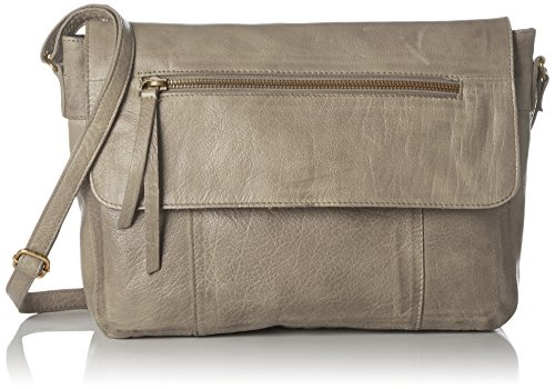 PIECES - Pckimono Leather Cross Body, Bolsos bandolera Mujer, Grün (Khaki Green), 6x20x28 cm (B x H T)