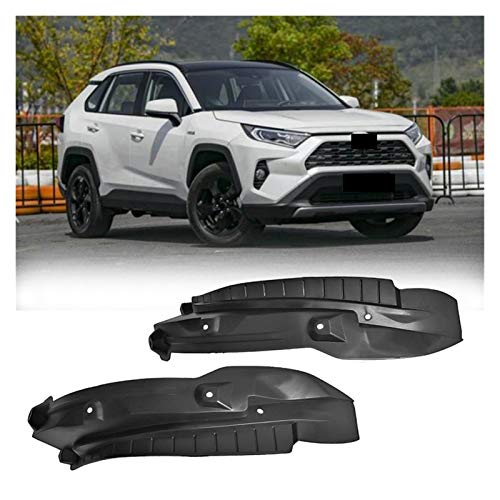 Pingping ZZPING 2 unids Coche Fender Coche Mudguard Refit Llanta Trasera Fender Decoración Especial Ajuste para Toyota RAV4 2019-2021 (Color : Black)