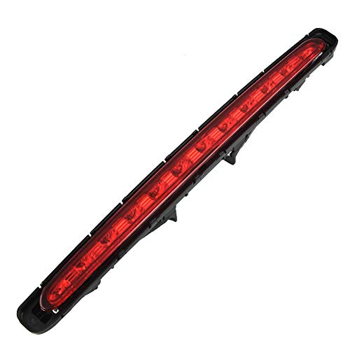 Qiilu 12V LED Tercera luz de freno Luz trasera Luz de freno Luz trasera para clase E W211 03-09 OE: 2118201556 2118200156 150087002 Rojo y negro