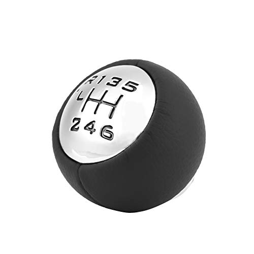 Rbaotech ABS Plastic Car 6 Speed Gear Shift Lever Knob Head para Peugeot 307308 3008407 5008807 Citroen C3 C4 C8