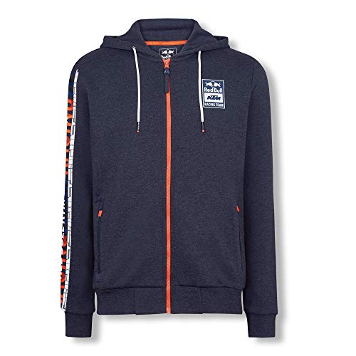 Red Bull KTM Letra Zip Sudadera con Capucha, Azul Hombres Small Hoodie, KTM Racing Team Original Ropa & Accesorios