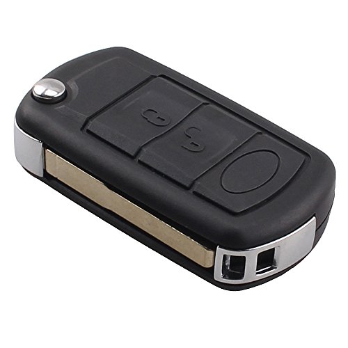 Remote Key Case Fob 3 Botones del Nuevo tirón sin Cortar Shell Remoto Clave para Land Rover Discovery LR3 Range Rover Sport sin Chips Interior by Keyfobworld