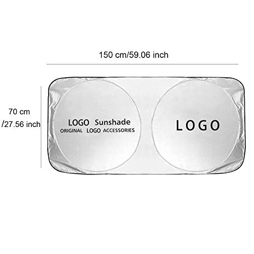 RJ Home Coche Parabrisas de Sombrero para Lexus RX nx LX LX LX LS es Serie automático Logo Delantero Visera Sol Placa ciega Logo Coche (Color : 150 x 70cm)