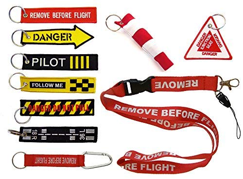 Set 10 Llavero de Bordado Surtido - Remove Before Flight & Co.