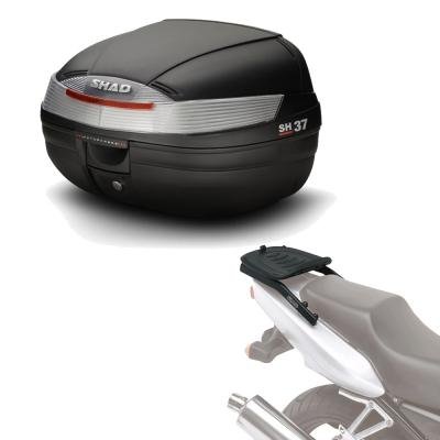 Sh37he228 - Kit fijacion y Maleta baul Trasero sh37 Compatible con kymco k-xct 300i 2013-2017 kymco k-xct 300 2013-2015 kymco k-xct 125i 2013-2017 kymco k-xct 125 2013-2015