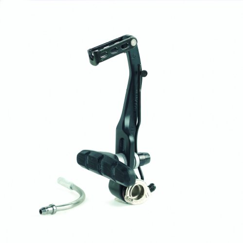 Shimano 5395 - Freno V-Brake de Aluminio para Frenos Delanteros o Traseros con Zapatas para Llantas de Aluminio (2 Unidades), Color Negro