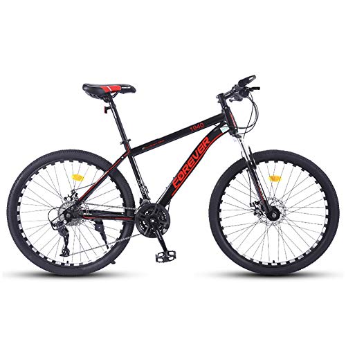 SOAR Bicicleta de montaña Las Bicicletas MTB MTB Adulto Camino de la Bicicleta de los Hombres de 24 Velocidad 26 Pulgadas Llantas de Las Mujeres por (Color : Red)