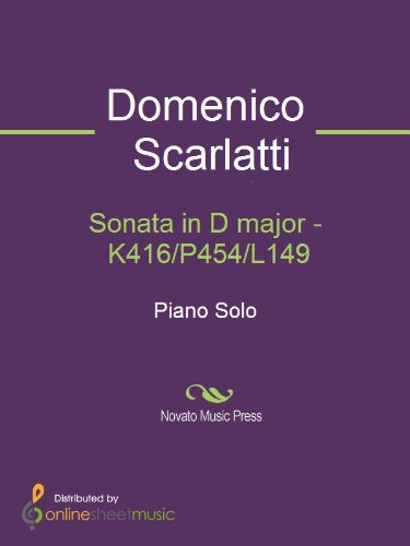 Sonata in D major - K416/P454/L149 (English Edition)