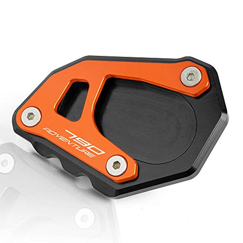 Soporte Lateral del Pie Pad Extensión para KTM 790 Adventure R S 2019 Negro+Naranja