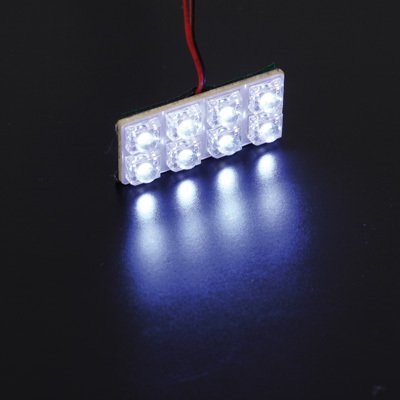 Superlite BOM12521 Panel LED Interior, 8 LEDs, Color Azul