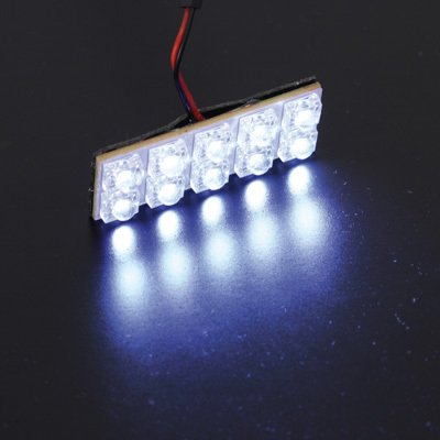 Superlite BOM12529 Panel LED Interior, 10 LEDs, Color Azul