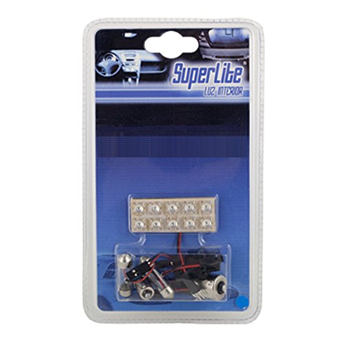 Superlite BOM12529 Panel LED Interior 10 leds para el Coche, Azul