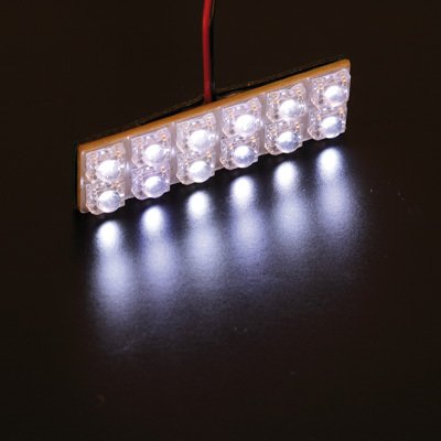 Superlite BOM12532 Panel LED Interior, 12 LEDs, Color Blanco