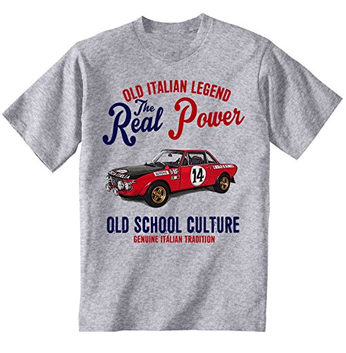 TEESANDENGINES Lancia FULVIA Coupe 1972 - Camiseta gris italiano para hombre Gris gris XXL