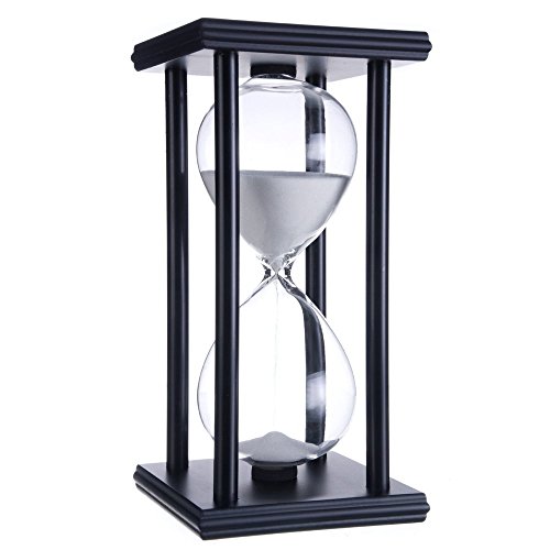 Temporizador De Reloj De Arena Durante 60 Minutos Decoración Para Cumpleaños Estante De Libros Juego De Escuela Aprendizaje Temporizador De Reloj De Arena 60 Minutos Ornamento Hourglass Timer Blanco