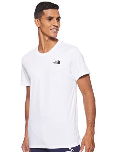 The North Face T92TX5 Camiseta De Manga Corta Simple Dome, Hombre, Blanco (TNF White), M