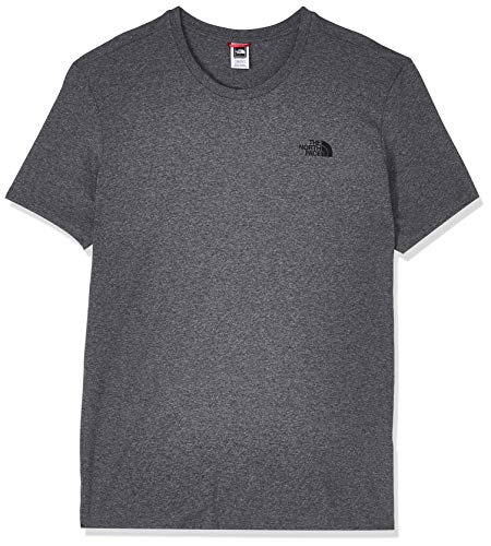 The North Face T92TX5 Camiseta De Manga Corta Simple Dome, Hombre, Multicolor (Tnfmdgyhtr (Std)), L