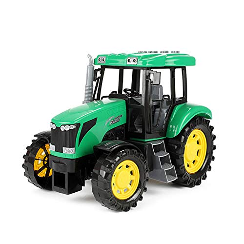 Toi-Toys Tractor de juguete para niños, con luz y sonido, aprox. 27 cm, color verde