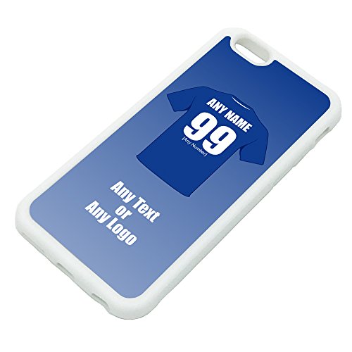 UNIGIFT - Carcasa para iPhone con diseño de fútbol de Leicester City, TPU, Blanco, iPhone 6 / 6s