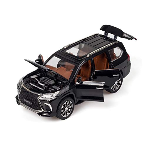 Vehículo de Juguete 1:24 para Lexus para LX570 Simulación Diecast Aleación Modelo De Coche Tirar hacia Atrás 6 Puertas Abrir Chico Juguetes Niños Regalos Decoración (Color : 2)