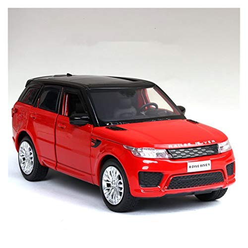 Vehículo de Juguete 1:32 para Land-Rover para Range-Rover Alloy Die Cast Model Sports Car Model Sound and Light Back Juguetes para Niños Coche Favorito (Color : 3)