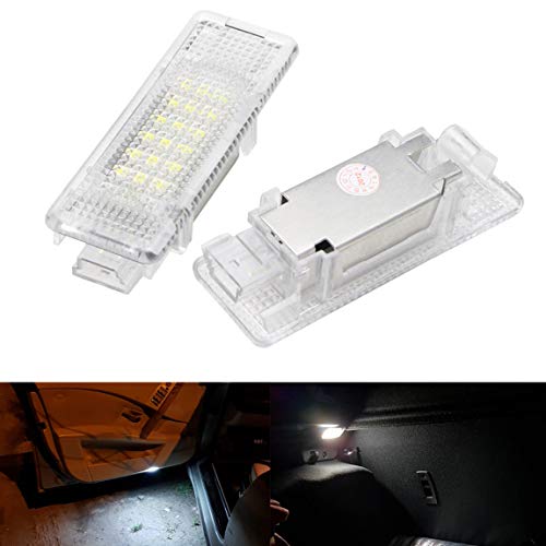 VIGORFLYRUN PARTS LTD 2 Unids Coche LED Puerta Luz de Bienvenida 12 V Blanco SMD3528 Kit de Bombilla de Lámpara de Cortesía LED para E90 E91 E92 E93 F10 F11 F11 F11