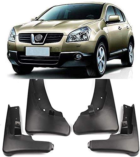 VTDOUQ 4 Piezas De Guardabarros De Coche para Qashqai 2009-2013, Guarniciones De Goma Moldeadas Delanteras Traseras Guardabarros Estilo Y Accesorios para El Cuerpo