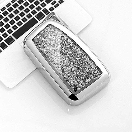 WASHULI Case Remote Smart Key Cover Case Funny Quicksand Soft TPU Funda Auto Key Shell para Lexus NX GS RX es ES GX LX RC 200 250 350 LS 450H 300H Coche Stylin (Color : A-Silver)