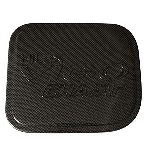 WEISHAN Tapa del Tanque Accesorios del Coche Negro Cromo Combustible for Toyota Hilux Vigo 2012 2013 2014 (Color : Carbon Fiber)