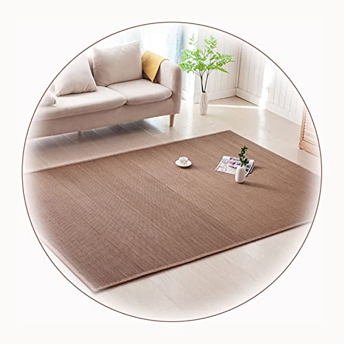 WENZHE Natural Bambú Trenzado Alfombras, Rectangular Antideslizante Alfombra, Usado para Cuarto Sala Te Balcón, 2,5cm Espesor, Tamaño Personalizado (Color : B, Size : 60x150cm)