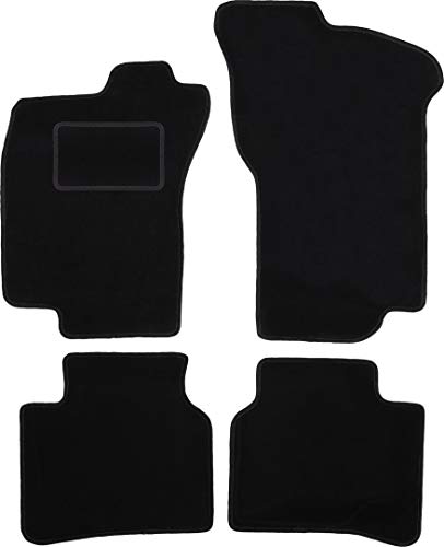 Wielganizator Carlux - Alfombrillas de velour para Lancia Delta II Hatchback 1993-1999, 4 piezas, color negro