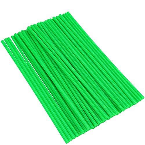 Xinlie Spoke Skins Spoke Wraps Llantas Cubierta de Piel Tubos de Radios Cubiertas Radios Palos Radios Wraps Llantas Cubiertas Tubos de Radios de Motocicleta Radios Cubiertas Verde (72 PCS)