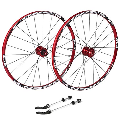 YBNB 26 Ruedas De Ciclismo, Llanta MTB De Doble Pared para Bicicleta, Freno En V De Liberación Rápida, Disco Híbrido/Perforado, 7 8 9 10 Velocidades, 135 Mm