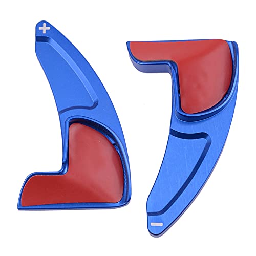 YFJLOVE YUFENGJIAO 1pair Coche Aluminio aleación de la aleación de la Rueda de Remolque de Paleta Cubierta Azul Apto para el Cargador Dodge Challenger 2015+