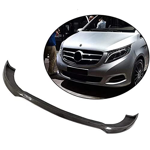 YMSHD Apto para Mercedes para Benz V Clase Vito W447 V250 2016-2018 Fibra de Carbono Frontal CF alerón de Barbilla Frontal Divisor de Parachoques Labio Delantero