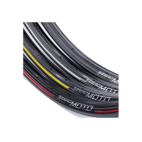 ZIPP Llanta 3Zero Moto Tubeless Ready Delantera 32 radios 27,5" Plata/Rojo Unisex Adulto, Negro, Talla única