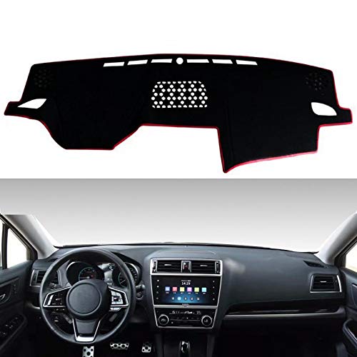 ZMMWDE Car Styling Covers Dashmat Dash Mat Sun Shade Dashboard Cover Capter S ,para Subaru Outback Legacy 2015 2016 2017 2018 2019 Negro