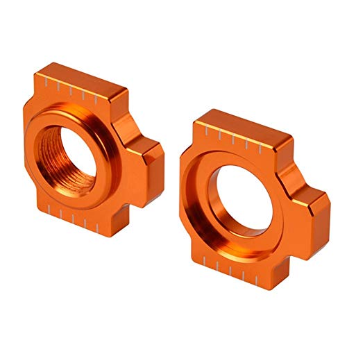 ZRNG Eje Bloques Chain Ajustador Fit for KTM 690 790 950 990 1050 1090 1190 1290 Duke Enduro Supermoto Super Adventure R S LC8 SMR SMT RC8 (Color : Orange)