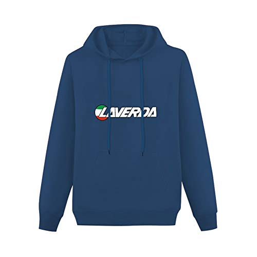 zxcvb Lightweight Hoodie Laverda Motorcycle Fashion Graphic Cotton Blend Sweatshirts Navy XL