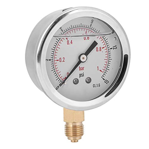 0-15 psi IP65 manómetro 0-1 bar medidor de presión llenado de aceite maquinaria petrolera