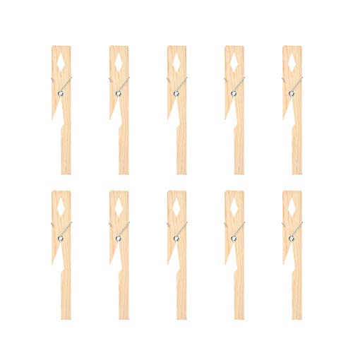 10pcs Sostenedor de Abrazadera del Clip de Tubo de Ensayo de Madera Material para Herramienta de Prueba de Laboratorio Industrial Escolar