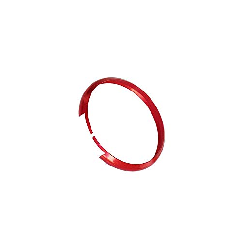 1neiSmartech Anillo Decorativo Rojo Red Carcasa Ring Para Coche Mini Cooper One D S Countryman De Aluminio Cáscara Concha Mando Llave Llavero