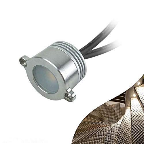 1W LED Light Rail IP65 a Prueba de Agua del Tubo Downlight Ahuecado 1W DC 12V Baranda de luz Iluminación de Paisaje de la Escalera Puente Barandas,Warm White 3000k