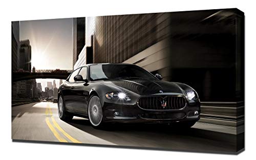 2009-Maserati-Quattroporte-Sport-GT-S-V6-1080 - Lienzo impreso artístico para pared, diseño de Maserati-Quattroporte-Sport-GT-S-V6-1080