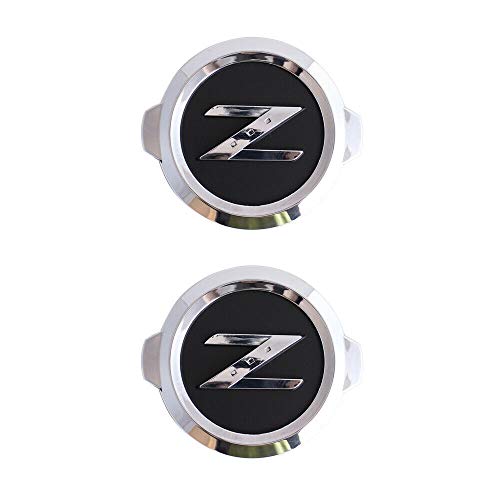 2X Black Silver Z Logo Frontal Hood Tronco Tronco Emblema Emblema Pegatina para Fairlady 370Z 350Z Accesorios para automóviles (Color : Silver B)