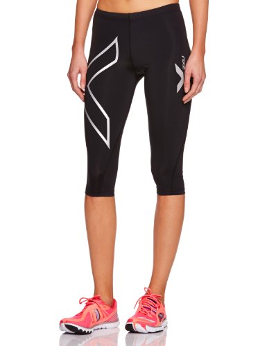 2XU - Medias de compresión de natación para Mujer, tamaño XXS, Color Negro